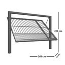 Ver imagem 4 de Portão Contrapeso de Aço com Grade Tubolar 220x265 Req: 12