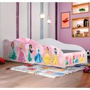 Ver imagem 4 de Conjunto Cama Carro Princesas Rosa com Proteção Lateral MDF e Colchão Quarto Menina Delicada