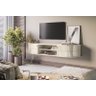 Rack Suspenso Ripado Algarve para TV até 75 polegadas- Calacata/Off White - Madetec - 6