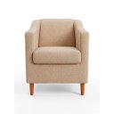Ver imagem 2 de Kit com 2 Poltronas Reforçada e Confortável Tilla Linho