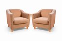 Ver imagem 1 de Kit com 2 Poltronas Reforçada e Confortável Tilla Linho