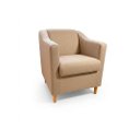 Ver imagem 3 de Kit com 2 Poltronas Reforçada e Confortável Tilla Linho