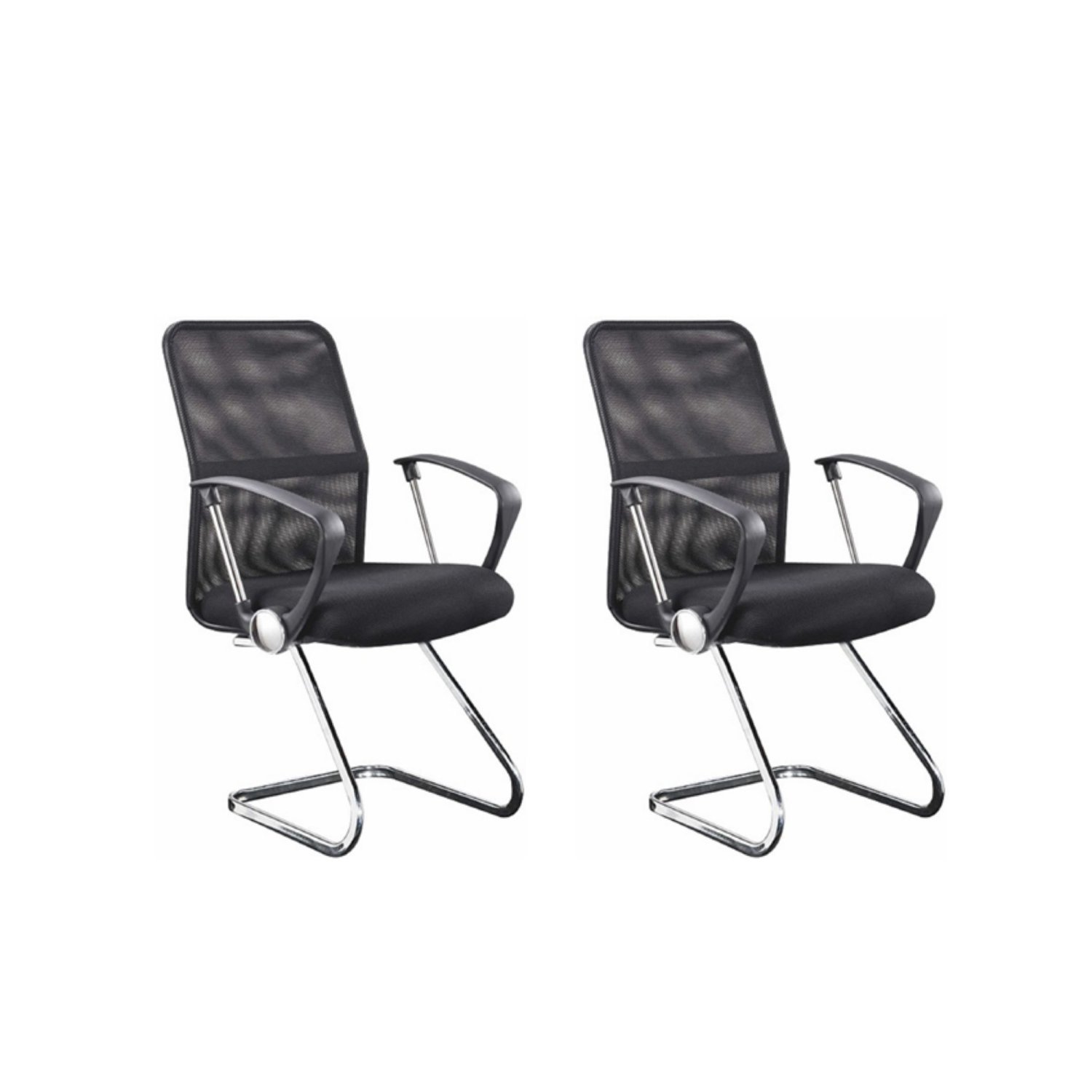 Kit 2 Cadeiras para Escritório Interlocutor Visitante Comfort