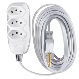 Extensao Eletrica de 5mt com 3 Tom Br - Ilumi - 1