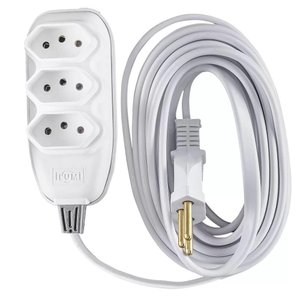 Extensao Eletrica de 5mt com 3 Tom Br - Ilumi