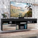 Ver imagem 2 de Rack TV 65" Suspenso com Espelho 2 Portas Paris Multimóveis V3331 Preto