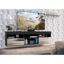 Ver imagem 7 de Rack TV 65" Suspenso com Espelho 2 Portas Paris Multimóveis V3331 Preto