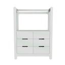 Ver imagem 2 de Guarda-Roupa Closet Infantil com 6 Gavetas e Cabideiro 100% MDF Olívia Branco