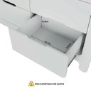 Ver imagem 4 de Guarda-Roupa Closet Infantil com 6 Gavetas e Cabideiro 100% MDF Olívia Branco