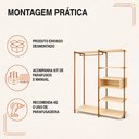 Ver imagem 5 de Closet Verona Organizador Industrial com Cabideiro e Prateleiras