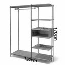Ver imagem 4 de Closet Verona Organizador Industrial com Cabideiro e Prateleiras
