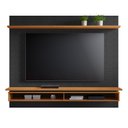 Ver imagem 1 de Painel para TV NT 1310 Preto com Freijó - Notável