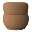 Ver imagem 5 de Poltrona Aisha Base Fixa Bouclé Decorativa Espuma D-26 Hr Terracota Nexta Casa