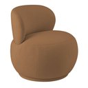 Ver imagem 1 de Poltrona Aisha Base Fixa Bouclé Decorativa Espuma D-26 Hr Terracota Nexta Casa