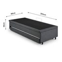 Ver imagem 5 de Bicama com Baú Solteirão Reforçado 96x203cm em Linho B&G