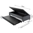 Ver imagem 6 de Bicama com Baú Solteirão Reforçado 96x203cm em Linho B&G