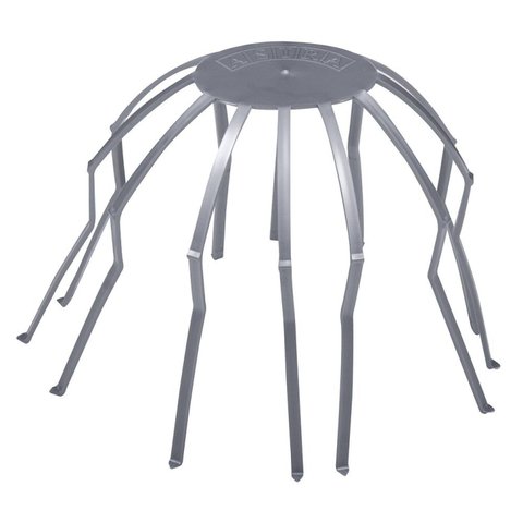 Anti-Folha para Bocal de Saída de Calha 120x135mm Prata Astra Cinza