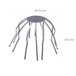 Anti-folha para Bocal de Saída de Calha 120x135mm Prata Astra - 4