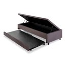 Ver imagem 3 de Bicama com Baú Solteirão Reforçado 96x203cm em Suede B&G