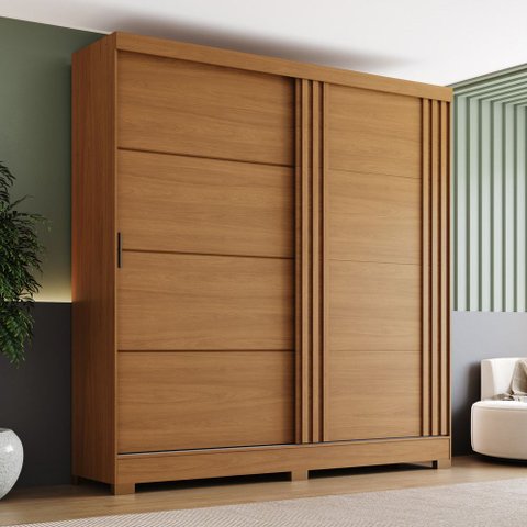 Guarda Roupa Casal 2 Portas 3 Gavetas B352 Briz