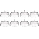 Ver imagem 1 de 8 Cúpulas de Plástico 25cm Transparente para Bolos Tortas Doces Pratos Glassy Crippa 