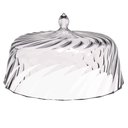 Ver imagem 2 de 8 Cúpulas de Plástico 25cm Transparente para Bolos Tortas Doces Pratos Glassy Crippa 