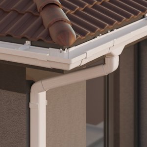 Conector do Condutor de Calha Branco 83x62mm Astra