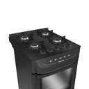 Ver imagem 5 de Fogão de Piso Mueller 4 Bocas Mesa de Vidro Preto Mfv4bb - Bivolt