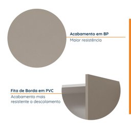 Armário Aéreo 2 Portas 80cm Puxador 150cm Ipanema CabeCasa MadeiraMadeira - 9