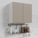 Ver imagem 2 de Armário Aéreo 2 Portas 80cm Puxador 150cm Ipanema CabeCasa MadeiraOriginals