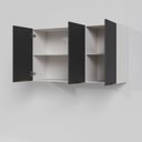 Ver imagem 7 de Armário Aéreo 3 Portas 120cm Puxador 150cm Ipanema CabeCasa MadeiraOriginals