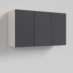 Armário Aéreo 3 Portas 120cm Puxador 150cm Ipanema CabeCasa MadeiraMadeira - 4