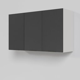 Armário Aéreo 3 Portas 120cm Puxador 150cm Ipanema CabeCasa MadeiraMadeira - 6