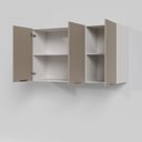 Ver imagem 7 de Armário Aéreo 3 Portas 120cm Puxador 150cm Ipanema CabeCasa MadeiraOriginals