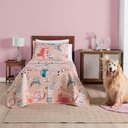 Ver imagem 2 de Kit Cobre Leito Colcha Carrosel Infantil Solteiro 2 Peças Microfibra Dupla Face - Gato Gatinhos