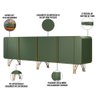 Aparador Buffet Bar para Sala 04 Portas 220 Cm Santiago B01 Verde Pistache - Lyam Lyam Decor - 4