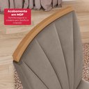 Ver mais imagens de Conjunto Sala de Jantar Mesa Easy Pop 170x90cm Tampo Mdf com 6 Cadeiras Confort Suede Animale Bege