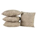 Ver imagem 2 de Kit 4 Almofadas Cheias para Sofá 45x45cm Katarine Micro Percal 300 Fios - Cáqui