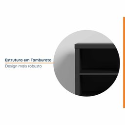 Estante Multiuso Baixa 2 Prateleiras em Tamburato Acabamento em BP Ficus CabeCasa MadeiraMadeira - 8