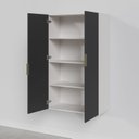 Ver imagem 7 de Armário Aéreo 2 Portas 80x135cm Puxador 150cm Ipanema CabeCasa MadeiraOriginals