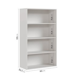 Armário Aéreo 2 Portas 80x135cm Puxador 150cm Ipanema CabeCasa MadeiraMadeira - 3