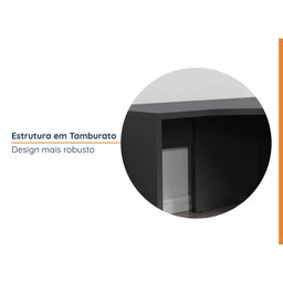 Mesa de Escritório em L Tamburato Acabamento em Bp 135cm Ficus CabeCasa MadeiraMadeira - 11