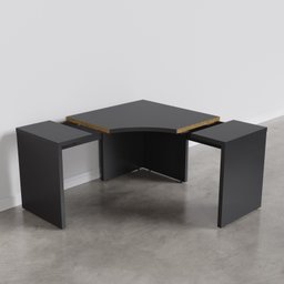 Mesa de Escritório em L Tamburato Acabamento em Bp 135cm Ficus CabeCasa MadeiraMadeira - 5