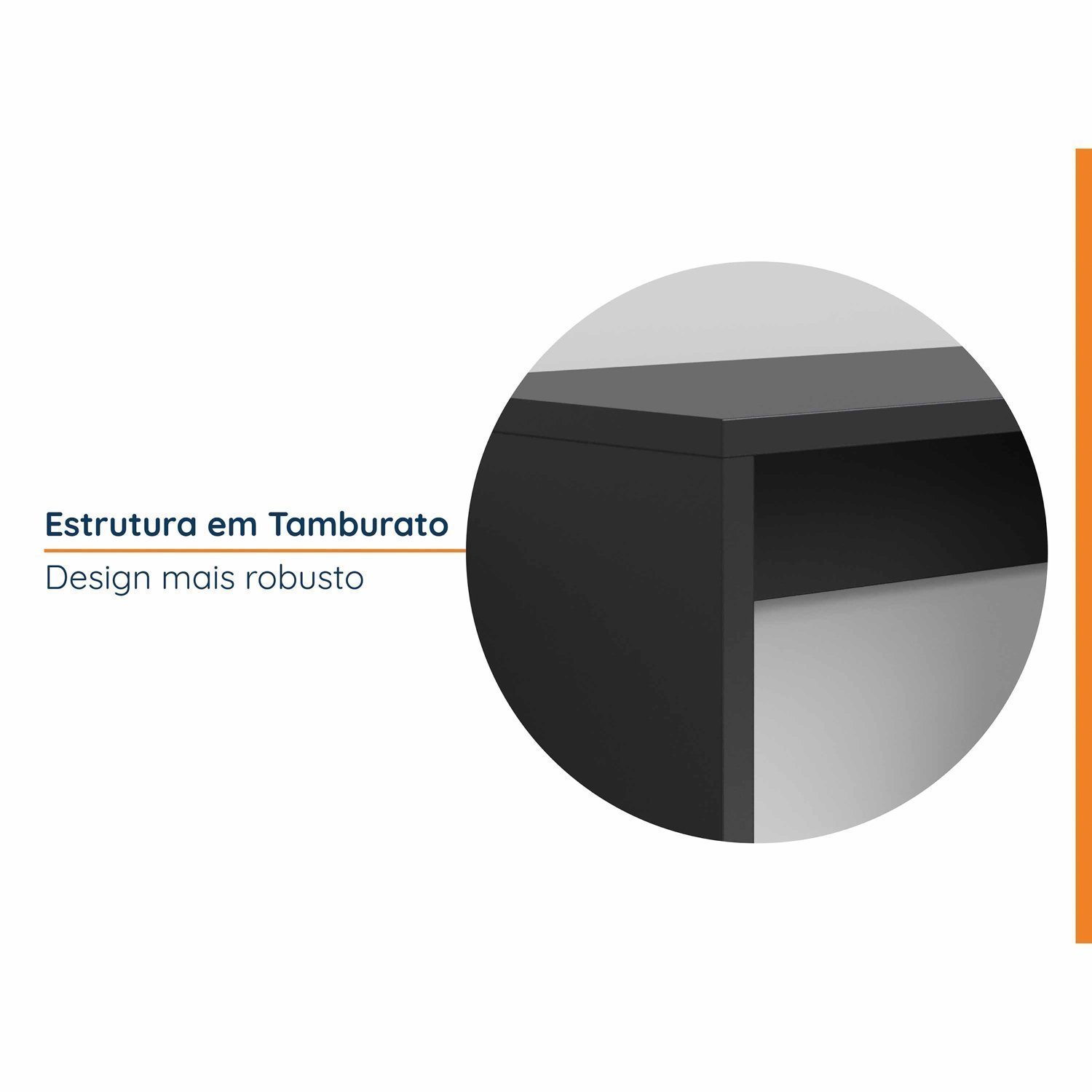 Mesa de Escritório em Tamburato Acabamento em Bp 135cm Ficus Cabecasa Madeiramadeira - 13