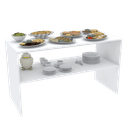 Ver imagem 1 de MESA EXPOSITORA M327.B (LOJA, COMÉRCIO, ESCRITÓRIO, CASA) MUNDI MOVEIS