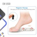 Ver mais imagens de Palmilha Massageadora Magnética 18 Ímãs Circulação Alívio Dores Estresse Conforto Ajustável