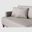 Ver imagem 4 de Sofá 3 Lugares Living Fixo Doha 1,80m em Couro:bege