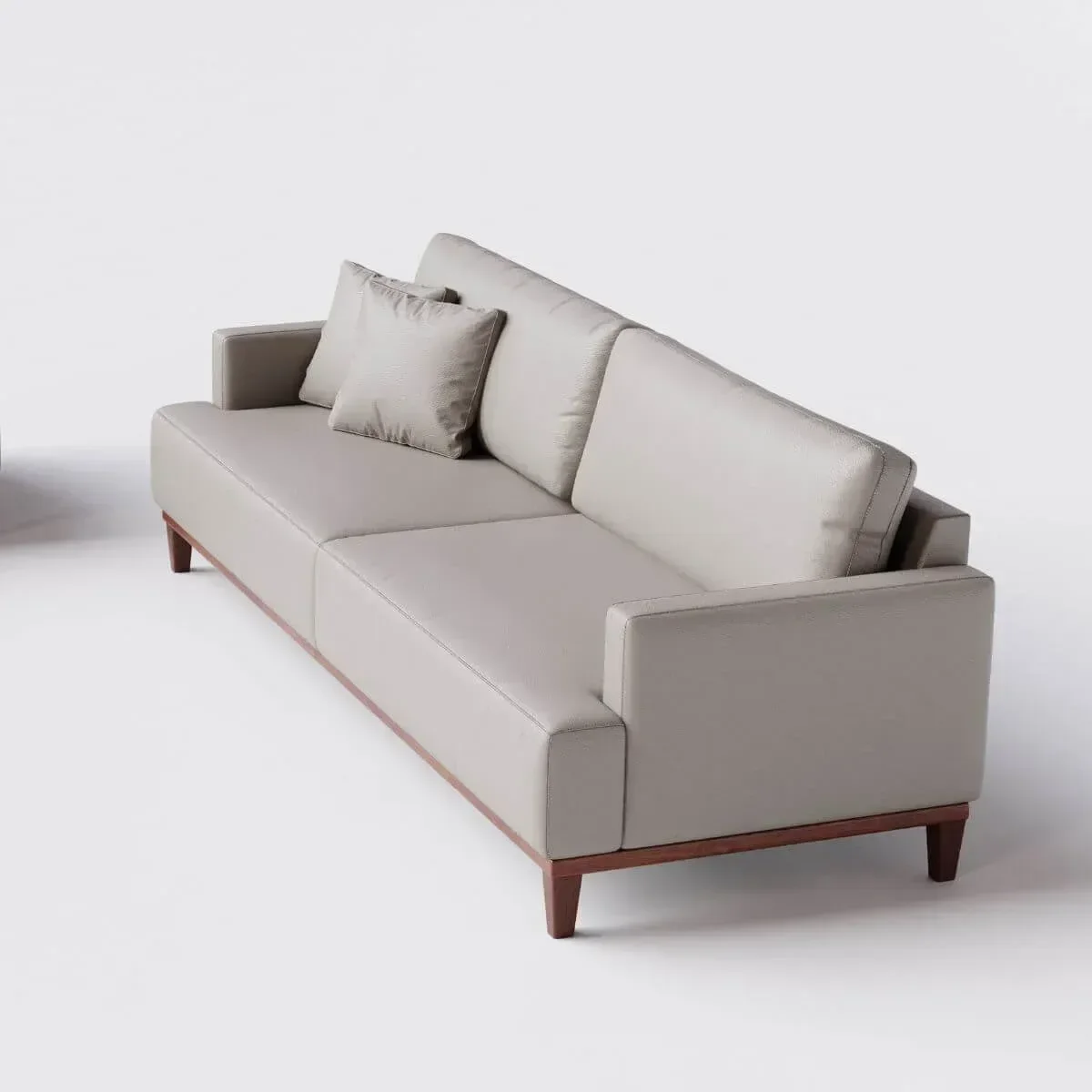 Ver imagem 6 de Sofá 3 Lugares Living Fixo Doha 1,80m em Couro:bege