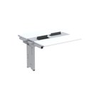 Ver imagem 1 de Complemento de Mesa Plataforma para Coworking para 2 Péssoas 110x120 110cm Industrial Branco e Cinza