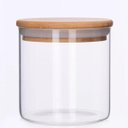 Ver imagem 6 de Conjunto 12 Potes em Vidro Redondo e Tampa Hermética Bambu